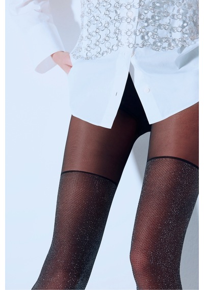 Penti Silver Boot Siyah Külotlu Çorap-pentilicious