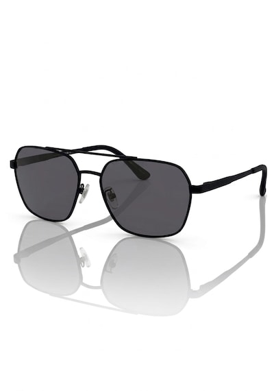 Di Caprio Dc3051black Geometrik Kare Aviator Polarize Camlı Erkek Güneş Gözlüğü Siyah