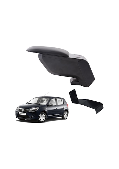 Dacia Sandero 2011 Delmesiz Çelik Ayaklı Siyah Kolçak Kol Dayama