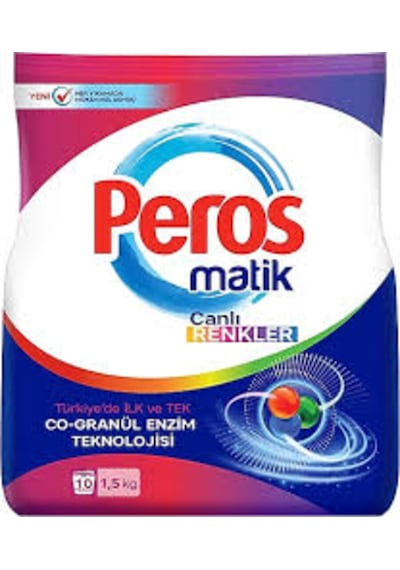 Peros Matik Toz Deterjan Canlı Renkler 1,5 Kg - 10 Yıkama
