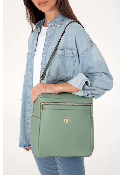 U.S. Polo Assn. Kadın Mint Çift Askılı Sırt Çantası 50319179-VR090