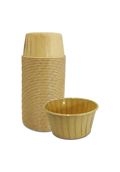 Kafem Muffin Kek Kapsülü Kraft Büyük Boy 50li X 30 Paket Koli - K26 Kagverengi