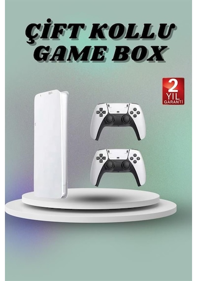 Game - 291 - Box 3d Çift Oyun Kollu 4k Hd Ekran 20000'den Fazla Oyun Seçeneği - Csmo-tex - 2.4g Kablosuz