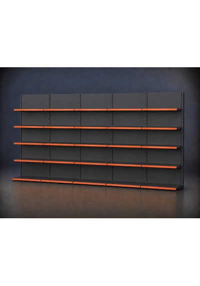 Market Rafı Ekonomik 5'li Bazasız Duvar Ünitesi- 40a/30 4 - H:220 Cm 40x60 Cm-antrasit Gri Çok Renkli