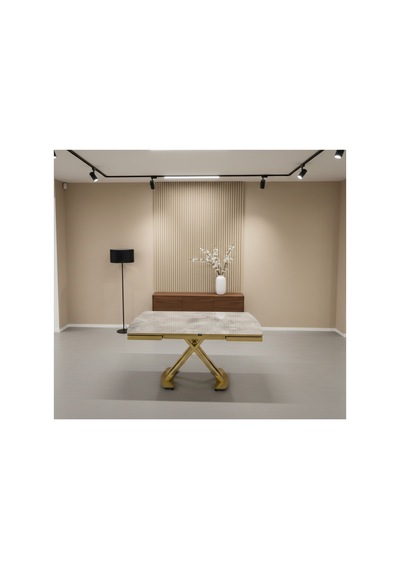 Venoxa Premium 80x120 / 80x180 Ölçülü Mdf Masa Tek Masadır Gold-gri Gold-gri