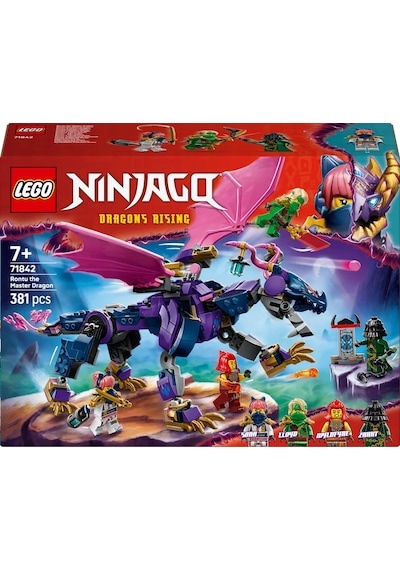 LEGO® NINJAGO® Usta Ejderha Rontu 71842 - 7 Yaş ve Üzeri Çocuklar için 4 Minifigür İçeren Yaratıcı Oyuncak Yapım Seti (381 Parça)