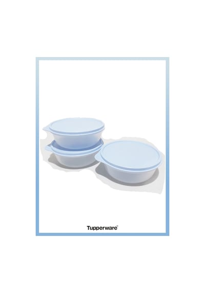 Saklama Kabı 630 Ml 3 Lü Set Şeffaf Açık Mavi