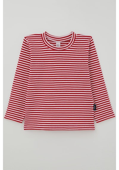 Breeze Kız Bebek Uzun Kollu Tişört Çizgili 9 Ay - 3 Yaş , Kırmızı