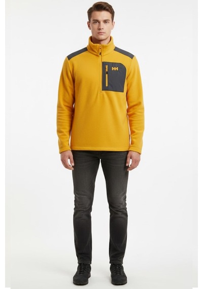 Helly Hansen Erkek Block Polar Sweatshirt Sarı