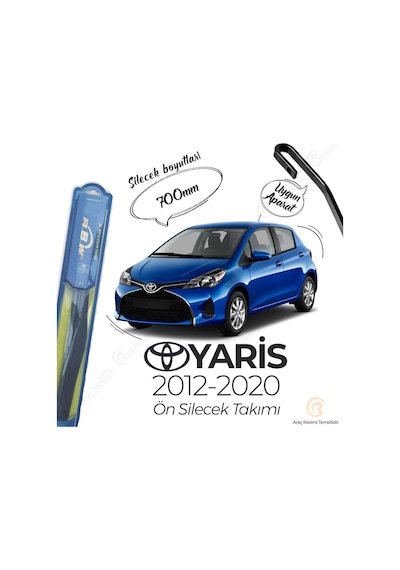 Toyota Uyumlu Yaris Ön Silecek Takımı (2012-2020) RBW Hibrit