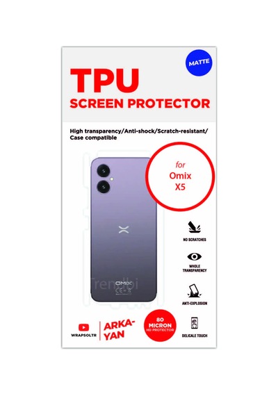 Omix X5 Mat Kaplama Arka Ve Yan Kaplayan Koruyucu Hd Film