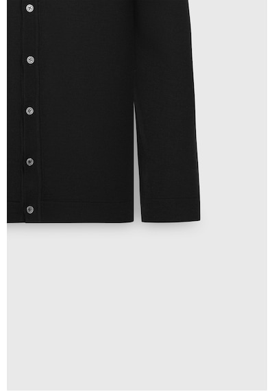 AC&Co / Altınyıldız Classics Erkek Sıyah Sıcak Tutan Yünlü Standart Fit Normal Kesim Gömlek Yaka Cepli Triko Hırka Siyah AC&Co / Altınyıldız Classics Erkek Sıyah Sıcak Tutan Yünlü Standart Fit Normal Kesim Gömlek Yaka Cepli Triko Hırka Siyah