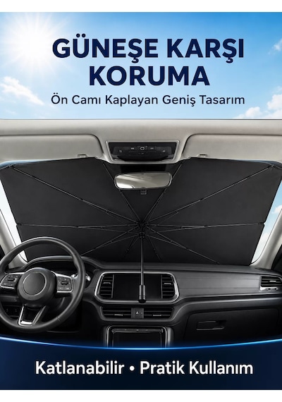 Mini Cooper Fiat 500 Smart Fortwo Hyundai İ10 Kia Picanto Uyumlu Oto Şemsiye Yeni Nesil
