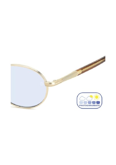 Oval Photochromic Güneş Gözlüğü Açık Mavi Cam Db 1196 T5u Altın