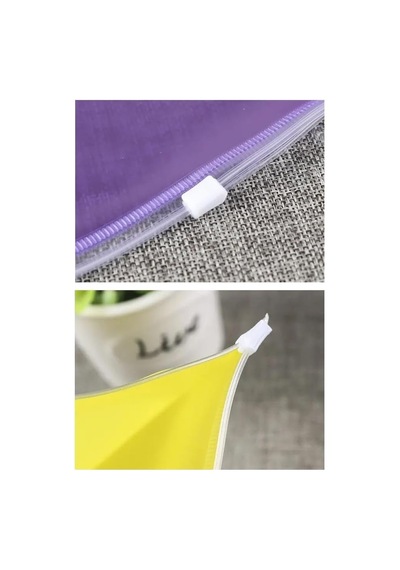 A4 Şeffaf Fermuarlı Dosya Mavi 3 Adet Pvc Fermuarlı Evrak Dosyası 24x34cm Çıtçıtlı Belge Evrak Dosyası Ofis B