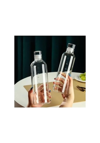 Vovo Concept Kapaklı Cam Matara 500ml Beyaz 0