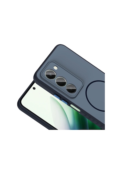 Redmi 15 Kılıf M-safe Şarj Özellikli Zore Tea Kapak - Siyah Siyah