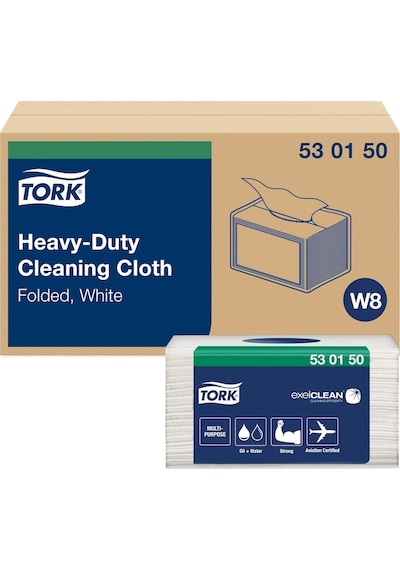 Tork Nonwoven Ağır Kirler İçin Beyaz Temizlik Bezi 45'li 8 Paket