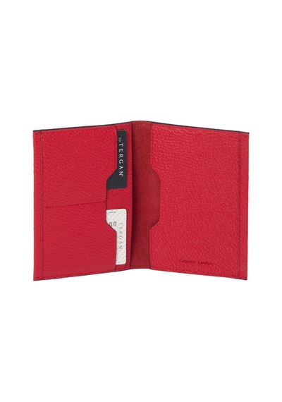 Tergan Kırmızı Deri Unisex Pasaportluk - S1ps00001657-b68 Kırmızı