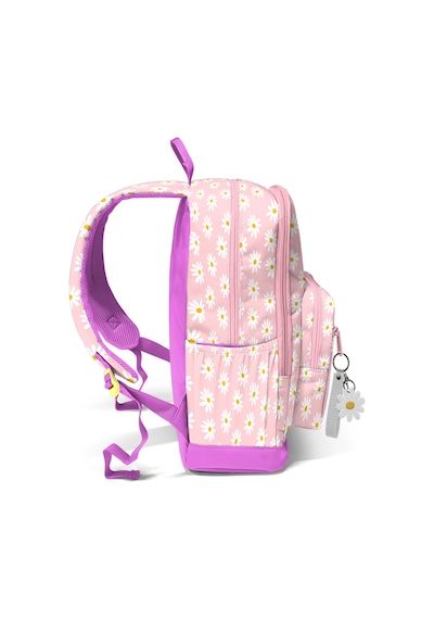 Coral High Papatya Desenli Okul Sırt Çantası 33224 124-Pembe