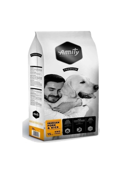 Amity Premium Domuz Etli ve Pirinçli Yetişkin Köpek Maması 15 KG