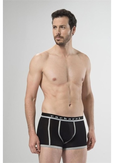Cacharel 1322 Ikili Boxer - Siyah/Gri Melanj