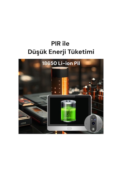 Pd-20 Akıllı Görüntülü Kapı Zili 1080p, 4.3 Ekran