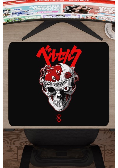 Berserk Kaymaz Dikişli Kauçuk Oyuncu Mousepad V3 - 48x40 Xl Gaming Mouse Pad Fare Altlığı