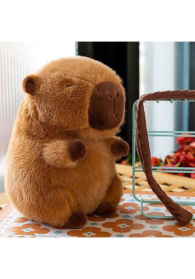 Eşarp Kapibara Peluş Oyuncak Kapibara Peluş Hayvan Oyuncak 35 Cm Diğer