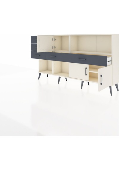 Arges Konsol 2 Raflı 5 Çekmeceli 3 Kapaklı 176x30x99 Aytaşı-aytaşı/antrasit Aytası/antrasıt - Aytası Arges Konsol 2 Raflı 5 Çekmeceli 3 Kapaklı 176x30x99 Aytaşı-aytaşı/antrasit Aytası/antrasıt - Aytası