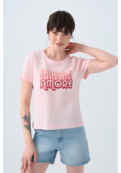 Loft Kadın Tişört Lf2038918 Pembe
