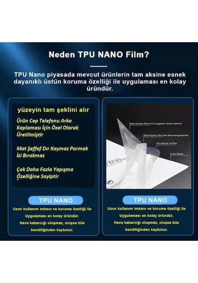 Huawei P9 Lite 2017 Uyumlu Nano Full Arka Kaplama Ultra İnce Af Epu Mat - Starex
