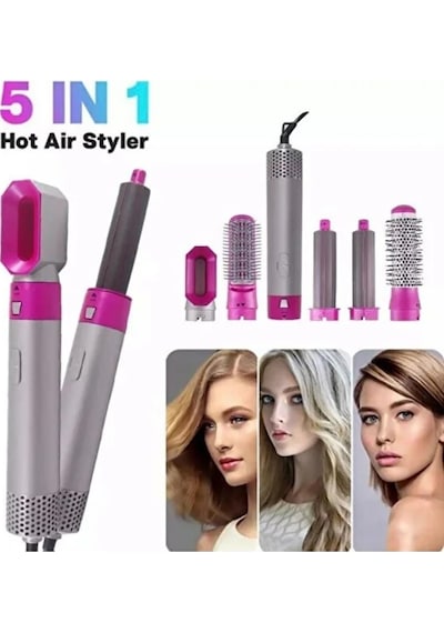 5 Başlıklı Hot Air Styler Saç Şekillendirme Seti