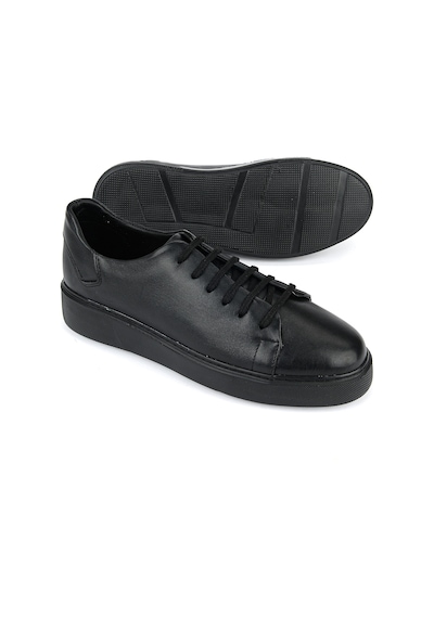 Ziya, Erkek Hakiki Deri Sneaker 161423z5141 Siyah 161423z5141 000