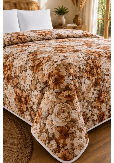 Tek Kişilik - 5d Premium Yatak Örtüsü- Hafif Ve Zarif - Mevsimlik- 160 X 220 Cm 5d17 5d17