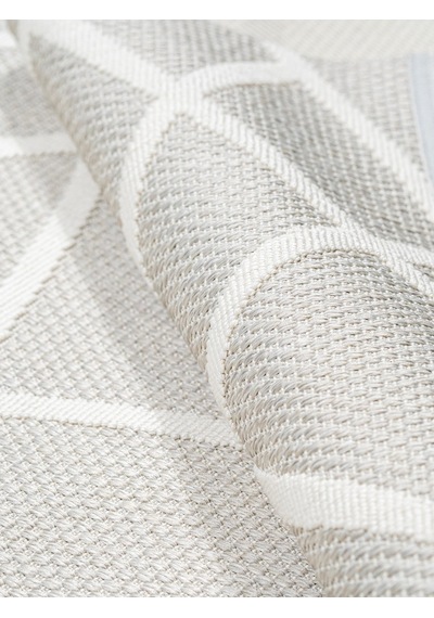 Modern Gri Geometrik Desenli Sisal Halı Dokuma Salon Ve Mutfak Halısı Çok Renkli