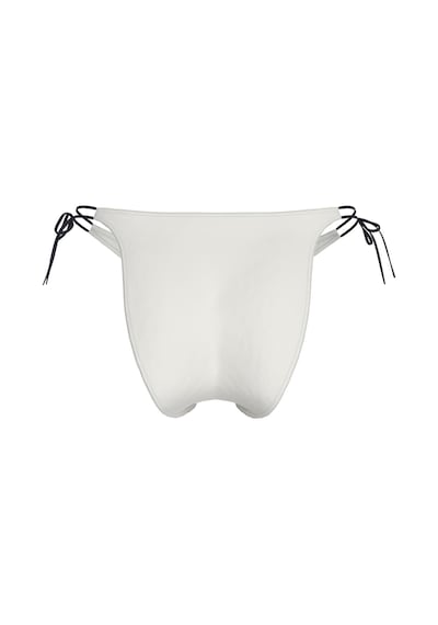 Calvin Klein Kadın Yandan Bağlamalı Logo Detaylı Beyaz Bikini Altı-13583 Beyaz