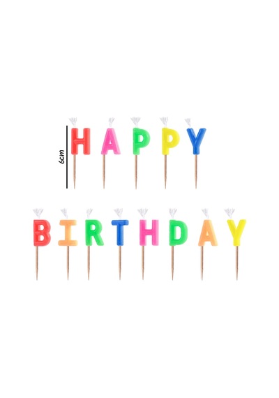 Çok Renkli Happy Birthday Mum