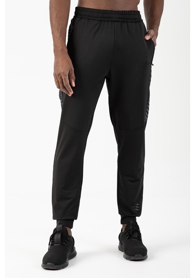 Maraton Sportswear Regular Erkek Ribana Paça Basic Siyah Eşofman Altı 21001 Siyah