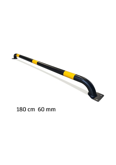 Araç Stoperi Otopark Stoperi Siyah Boru Tipi 180cm Ø60mm 3mm