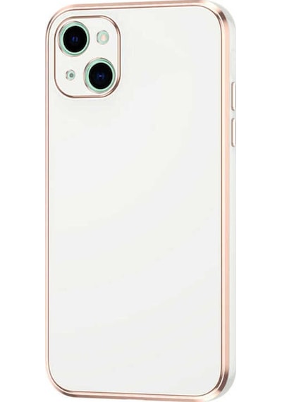 Apple Uyumlu iPhone 13 Kılıf Zore Bark Kapak Beyaz