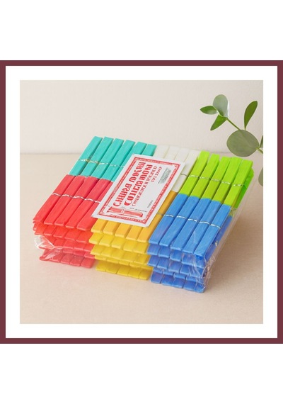 Storeşahin Plastik Çamaşır Mandalı 144lü Gökkuşağı Shn0720 Çok Renkli