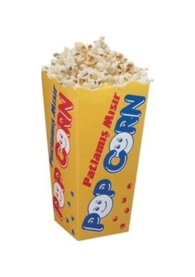 Popcorn Mısır Kutusu Küçük Boy 100 Adet