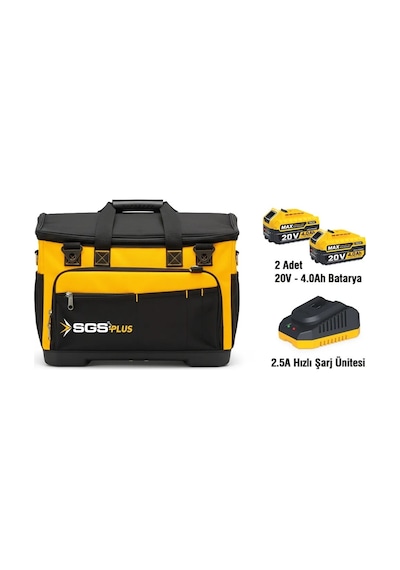 Sgs SGS5451 Darbeli Matkap + Kırıcı Delici Matkap + Avuç Taşlama Makinesi + Darbeli Somun Sıkma + Led Fener Combo Set 5 Parça