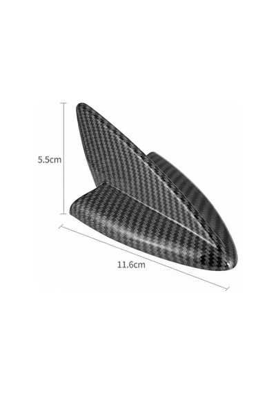 Karbon Fiber Desenli Oto Anten Süs Köpekbalığı Shark Araba Araç Dekoratif Süs Anteni Üniversal Ps-216