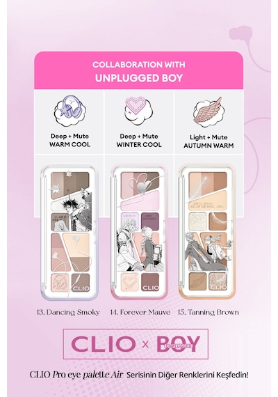 Clio Pro Eye Palette Air 14 Forever Mauve