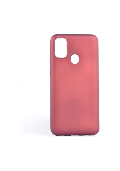 Samsung Uyumlu Galaxy M30s Kılıf Zore Premier Silikon Kapak Mürdüm