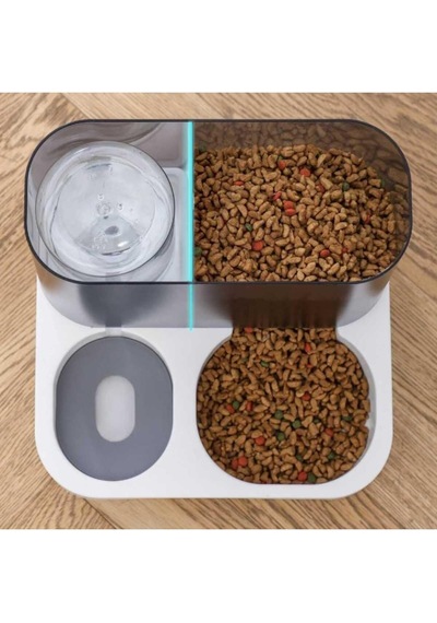 Floriashopping 2'si 1 Arada Evcil Hayvan Kedi Ve Köpek Mama Ve Su Kabı -mavi