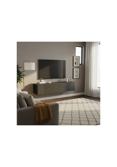 Tda1204b Corsa Duvara Montaj Tv Stand, Tv Rafı Beyaz 120cm