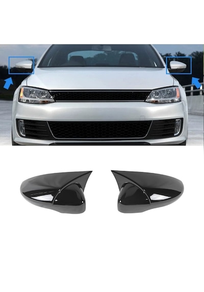 Volksvagen Jetta 2011-2014 Parlak Siyah Batman Ayna Kapagı